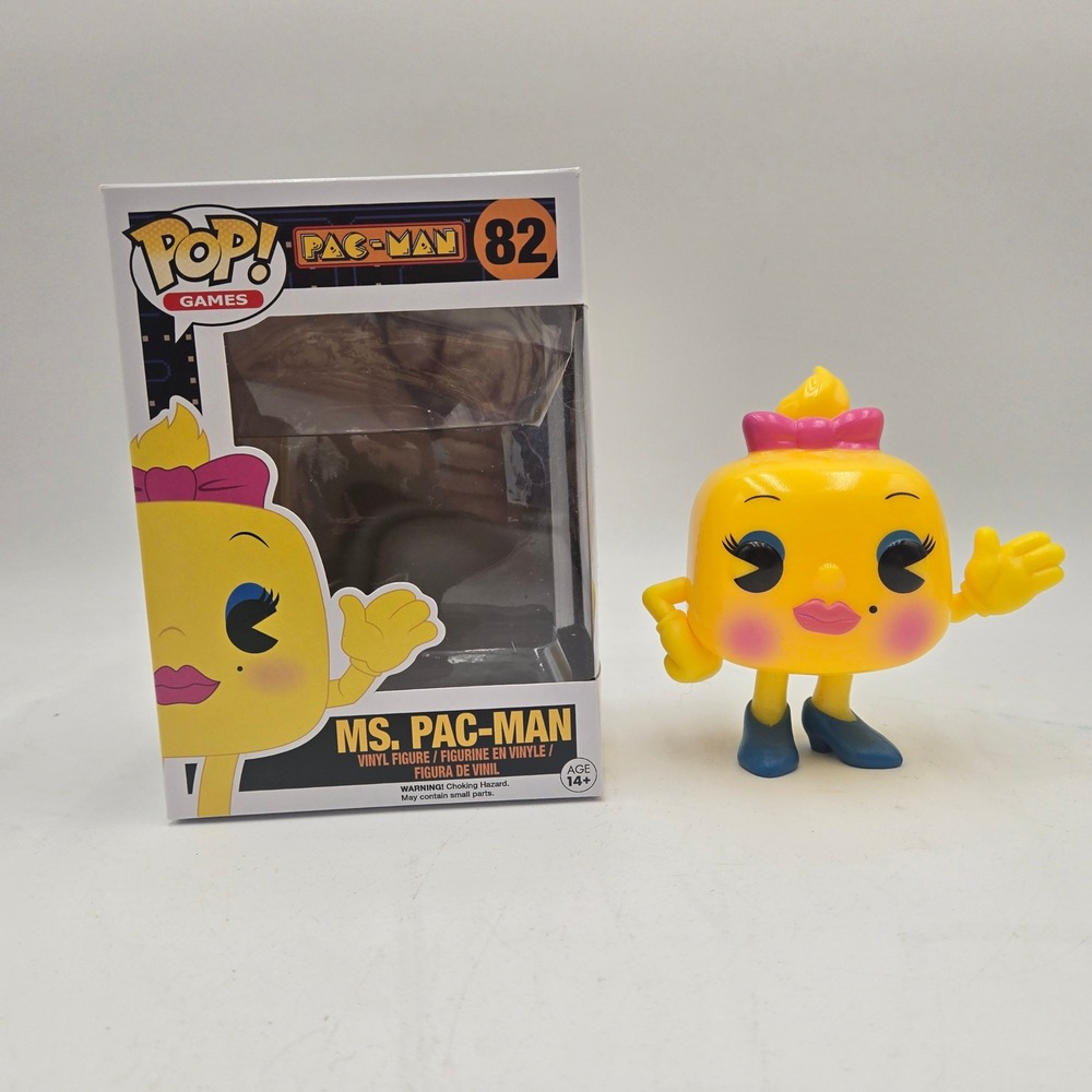 Funko Pop Games Ms Pac-Man 82 Vinyl Figure Arcade Retro Gaming Yellow - Picture 5 of 8
